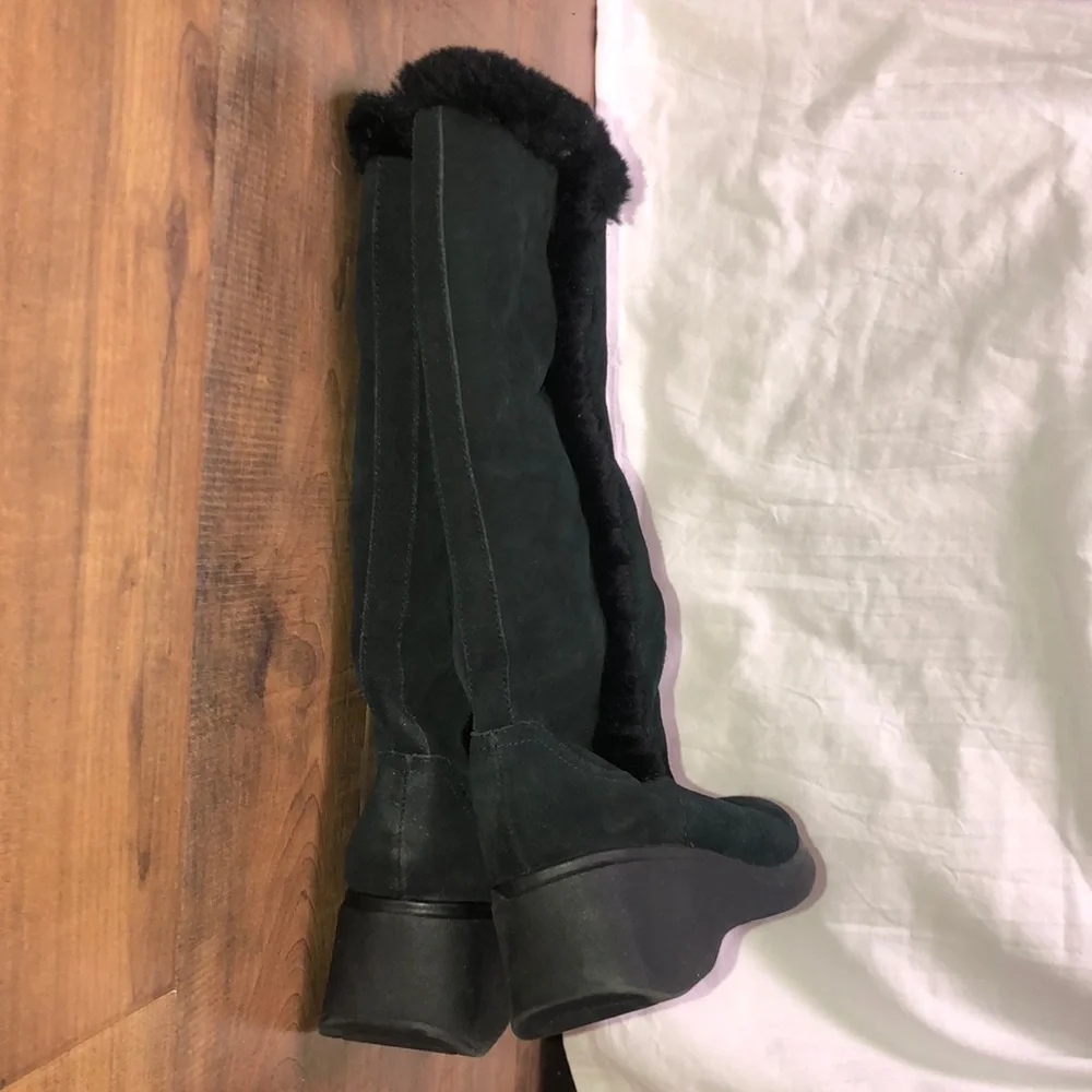 Bongo wedge suede winter boots 19963-8, size 9M - Picture 3 of 8